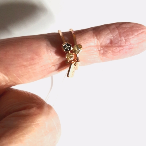 COACH MINI TEA ROSE RING SET - Picture 5 of 9